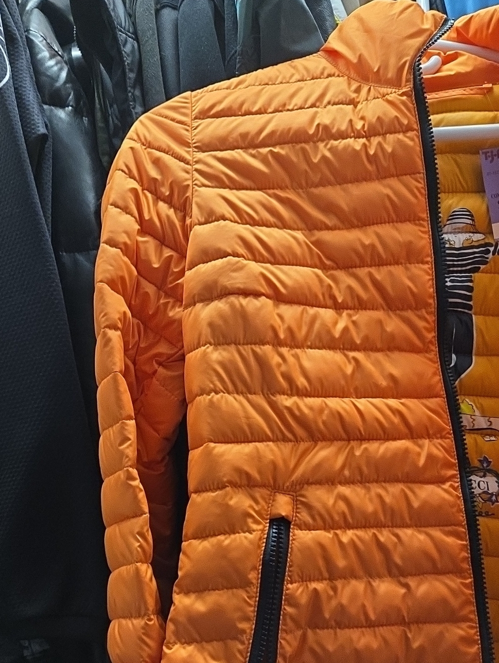 Authentic Emilio Pucci Designer Lightweight Orange Quilted Women's Small Eur 40